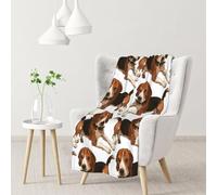 InOmak Beagle Dog Lying Down,Soft Blanket Warm Anti-Pilling Flannel Plush Throw Blanket 76 X 102 cm