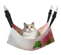 InOmak Beautiful Pink Roses,Cat Hanging Hammock Soft Double Sided Hanging Bed for Small Dogs Pet,L