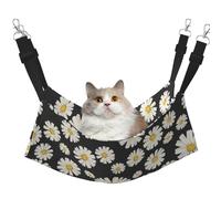 InOmak Beautiful White Daisies,Cat Hanging Hammock Soft Double Sided Hanging Bed for Small Dogs Pet,L