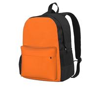 InOmak Beauty Burnt Orange Printed, Backpack With Pockets Casual Daypack Water Resistant School Bag for Travelling, Hiking, or Camping