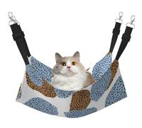 InOmak Best And Modern Leopard Skin Summary,Cat Hanging Hammock Soft Double Sided Hanging Bed for Small Dogs Pet,L