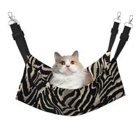 InOmak Black Zebra Skin Patterns,Cat Hanging Hammock Soft Double Sided Hanging Bed for Small Dogs Pet,L