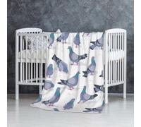 InOmak Bluish Pigeons,Soft Blanket Warm Anti-Pilling Flannel Plush Throw Blanket 76 X 127 cm