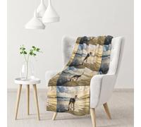 InOmak Border Collie Sea Sky Dog,Soft Blanket Warm Anti-Pilling Flannel Plush Throw Blanket 76 X 102 cm