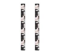 InOmak Boston Terrier Dog, 2Pcs Refrigerator Door Handle Covers for Microwave Dishwasher Oven