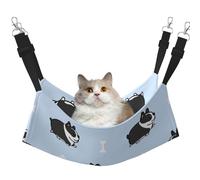 InOmak Boston Terrier Dog Pattern,Cat Hanging Hammock Soft Double Sided Hanging Bed for Small Dogs Pet,L