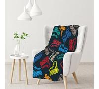 InOmak Bright Colorful Skates,Soft Blanket Warm Anti-Pilling Flannel Plush Throw Blanket 76 X 102 cm
