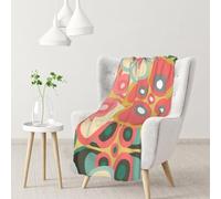 InOmak Bright Delicate Flowers,Soft Blanket Warm Anti-Pilling Flannel Plush Throw Blanket 76 X 102 cm