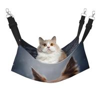 InOmak Brown Border Collie Bokeh God With Yellow Eyes,Cat Hanging Hammock Soft Double Sided Hanging Bed for Small Dogs Pet,L