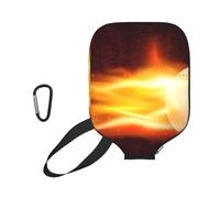 InOmak Burning Baseball Fire Flame Pattern, Sport Pickleball Paddle Cover, Pickleball Paddle Case Fits Most Standard Paddle Shapes and Sizes