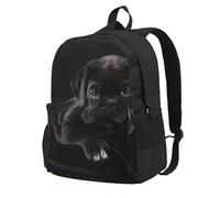 InOmak Cane Corso Pets Puppy Black Cane Corso, Backpack With Pockets Casual Daypack Water Resistant School Bag for Travelling, Hiking, or Camping