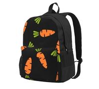 InOmak Cartoon Carrot, Backpack With Pockets Casual Daypack Water Resistant School Bag for Travelling, Hiking, or Camping