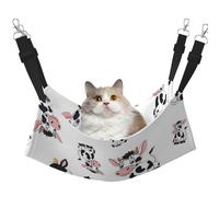 InOmak Cartoon Cows,Cat Hanging Hammock Soft Double Sided Hanging Bed for Small Dogs Pet,L
