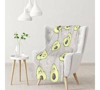 InOmak Cartoon Cute Avocado,Soft Blanket Warm Anti-Pilling Flannel Plush Throw Blanket 76 X 102 cm