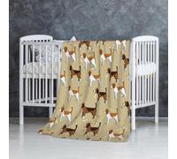 InOmak Cartoon Cute Clever Beagle Pet Animal,Soft Blanket Warm Anti-Pilling Flannel Plush Throw Blanket 76 X 127 cm