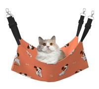 InOmak Cartoon Jack Russell Terrier,Cat Hanging Hammock Soft Double Sided Hanging Bed for Small Dogs Pet,L