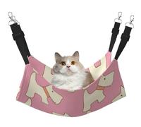 InOmak Cartoon Pet Dog Scottish Terrier,Cat Hanging Hammock Soft Double Sided Hanging Bed for Small Dogs Pet,M