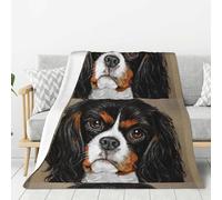 InOmak Cavalier King Charles Spaniel Gift Dog Blanket Warm Flannel Fleece Plush Throw Blanket As Bed Cover/Bed Sheets 152 X 203 cm