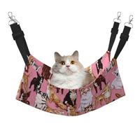 InOmak Chiwawas Dog Pink,Cat Hanging Hammock Soft Double Sided Hanging Bed for Small Dogs Pet,M