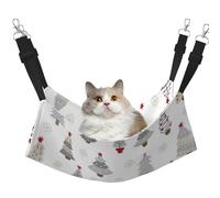 InOmak Christmas Tree Pastel Gray,Cat Hanging Hammock Soft Double Sided Hanging Bed for Small Dogs Pet,M