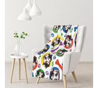 InOmak Colorful And Playful Australian Shepherd,Soft Blanket Warm Anti-Pilling Flannel Plush Throw Blanket 76 X 102 cm