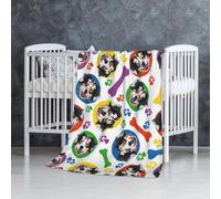 InOmak Colorful And Playful Australian Shepherd,Soft Blanket Warm Anti-Pilling Flannel Plush Throw Blanket 76 X 127 cm