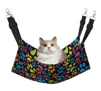 InOmak Colorful Dog Paw,Cat Hanging Hammock Soft Double Sided Hanging Bed for Small Dogs Pet,L