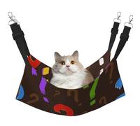 InOmak Colorful Question Mark,Cat Hanging Hammock Soft Double Sided Hanging Bed for Small Dogs Pet,L