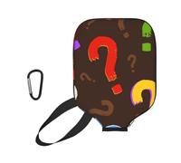 InOmak Colorful Question Mark, Sport Pickleball Paddle Cover, Pickleball Paddle Case Fits Most Standard Paddle Shapes and Sizes