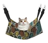 InOmak Colorful Snake Skin Texture,Cat Hanging Hammock Soft Double Sided Hanging Bed for Small Dogs Pet,M
