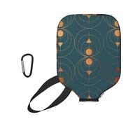 InOmak Copper Art Deco On Emerald, Sport Pickleball Paddle Cover, Pickleball Paddle Case Fits Most Standard Paddle Shapes and Sizes