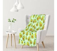 InOmak Cute Avocado Printed,Soft Blanket Warm Anti-Pilling Flannel Plush Throw Blanket 76 X 102 cm