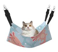 InOmak Cute Axolotl,Cat Hanging Hammock Soft Double Sided Hanging Bed for Small Dogs Pet,L