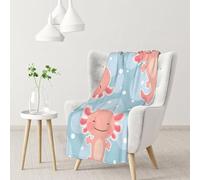 InOmak Cute Axolotl,Soft Blanket Warm Anti-Pilling Flannel Plush Throw Blanket 76 X 102 cm