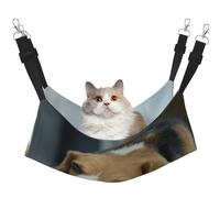 InOmak Cute Beagle Dog Lies On Floor,Cat Hanging Hammock Soft Double Sided Hanging Bed for Small Dogs Pet,L
