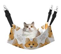 InOmak Cute Dog Face Paw Prints,Cat Hanging Hammock Soft Double Sided Hanging Bed for Small Dogs Pet,M
