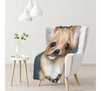 InOmak Cute Funny Chihuahua Dog,Soft Blanket Warm Anti-Pilling Flannel Plush Throw Blanket 76 X 102 cm