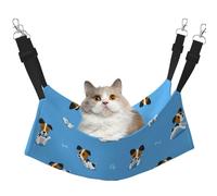 InOmak Cute Jack Russell Terrier Dogs With Bones Pattern,Cat Hanging Hammock Soft Double Sided Hanging Bed for Small Dogs Pet,M