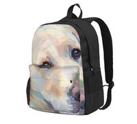 InOmak Cute Labrador Dog, Backpack With Pockets Casual Daypack Water Resistant School Bag for Travelling, Hiking, or Camping