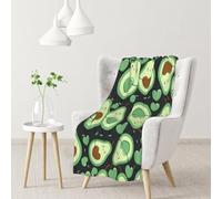 InOmak Cute Seamless Pattern Avocado Heart,Soft Blanket Warm Anti-Pilling Flannel Plush Throw Blanket 76 X 102 cm