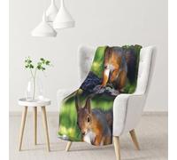 InOmak Cute Squirrel,Soft Blanket Warm Anti-Pilling Flannel Plush Throw Blanket 76 X 102 cm
