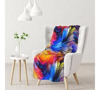 InOmak Diamond Painting Bright Colors,Soft Blanket Warm Anti-Pilling Flannel Plush Throw Blanket 76 X 102 cm