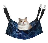 InOmak Dna Chain Photo Printed,Cat Hanging Hammock Soft Double Sided Hanging Bed for Small Dogs Pet,L