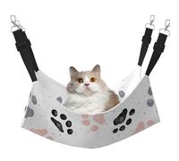 InOmak Dog Paw Prints,Cat Hanging Hammock Soft Double Sided Hanging Bed for Small Dogs Pet,M
