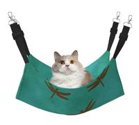 InOmak Dragonflies And Teal Coloured,Cat Hanging Hammock Soft Double Sided Hanging Bed for Small Dogs Pet,L