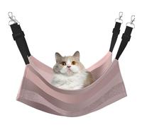 InOmak Elegant Rose Gold Glitter Blush Pink Stripe,Cat Hanging Hammock Soft Double Sided Hanging Bed for Small Dogs Pet,M
