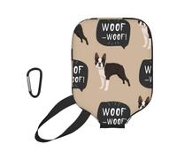 InOmak English Pattern Dog Background, Sport Pickleball Paddle Cover, Pickleball Paddle Case Fits Most Standard Paddle Shapes and Sizes