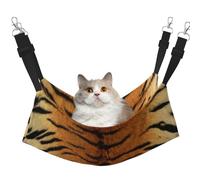 InOmak Faux Siberian Tiger Skin,Cat Hanging Hammock Soft Double Sided Hanging Bed for Small Dogs Pet,L