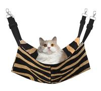 InOmak Faux Zebra Skin,Cat Hanging Hammock Soft Double Sided Hanging Bed for Small Dogs Pet,L