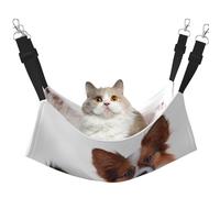 InOmak Fluffy Papillon Dog,Cat Hanging Hammock Soft Double Sided Hanging Bed for Small Dogs Pet,M